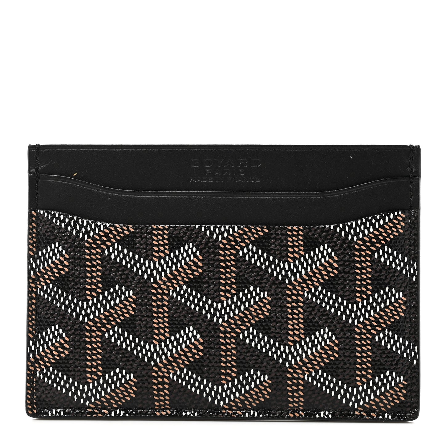 Goyardine Saint Sulpice Card Holder Black