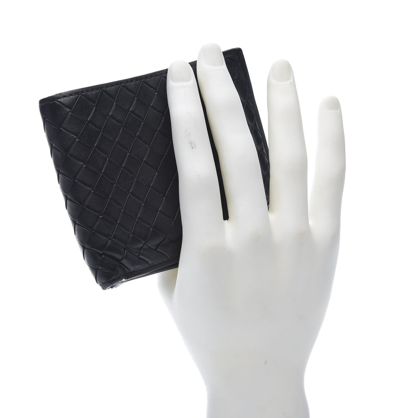 Nappa Intrecciato Bi-Fold Wallet Black