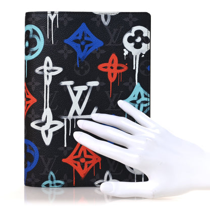 Louis Vuitton Monogram Eclipse LV Graffiti Auguste Notebook Cover Multicolor 2 of 8