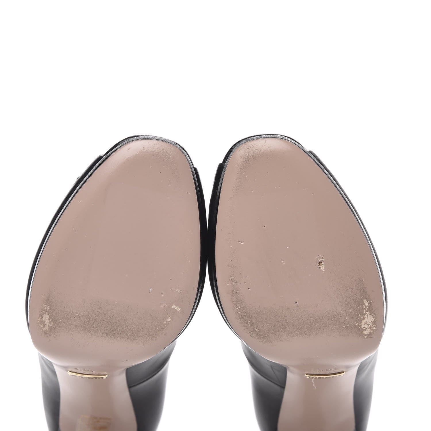 Gucci Malaga Kid Horsebit Peep Toe Pumps 40.5 Black 7 of 11
