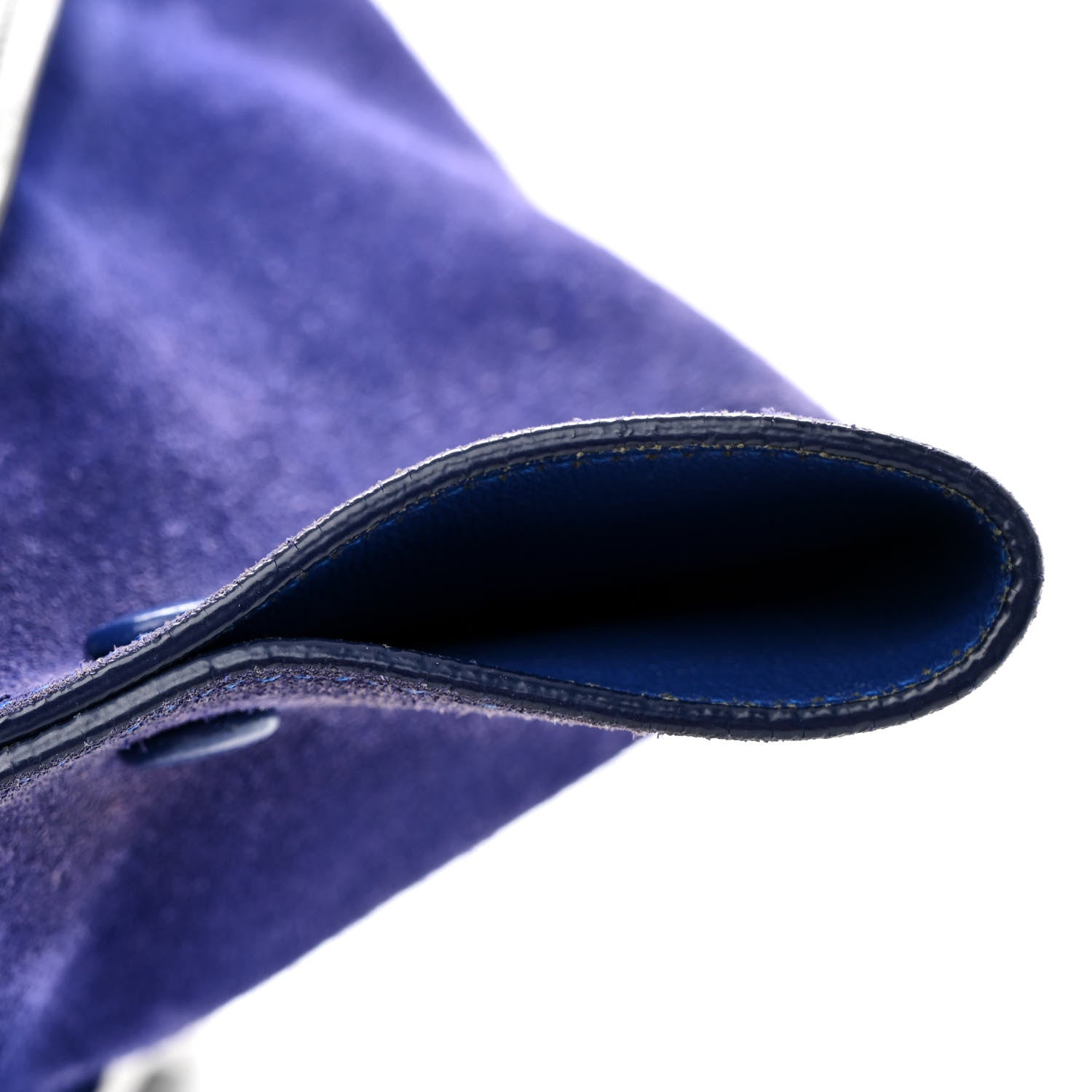 Celine Smooth Calfskin Suede Medium Tri-Color Trapeze Indigo 11 of 16