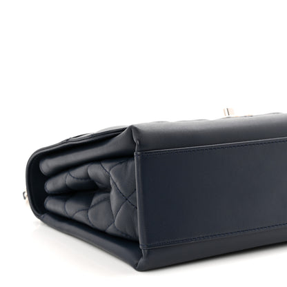 Chanel Calfskin Small Tramezzo Flap Navy 9 of 11