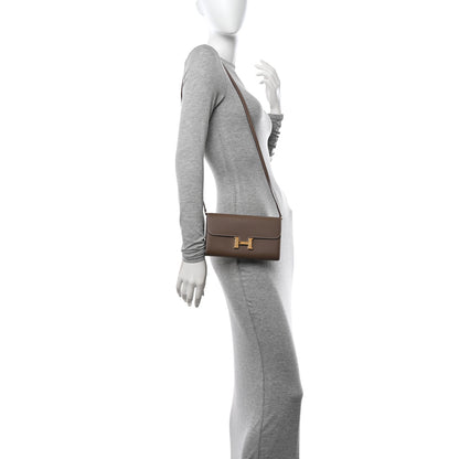 Hermes Evercolor Constance Wallet To Go Etoupe 3 of 11