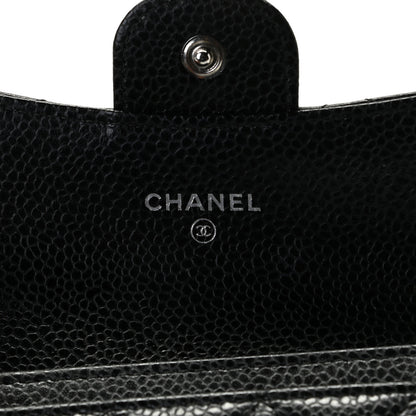 Chanel Caviar Quilted Flap Card Holder Black 4 of 8