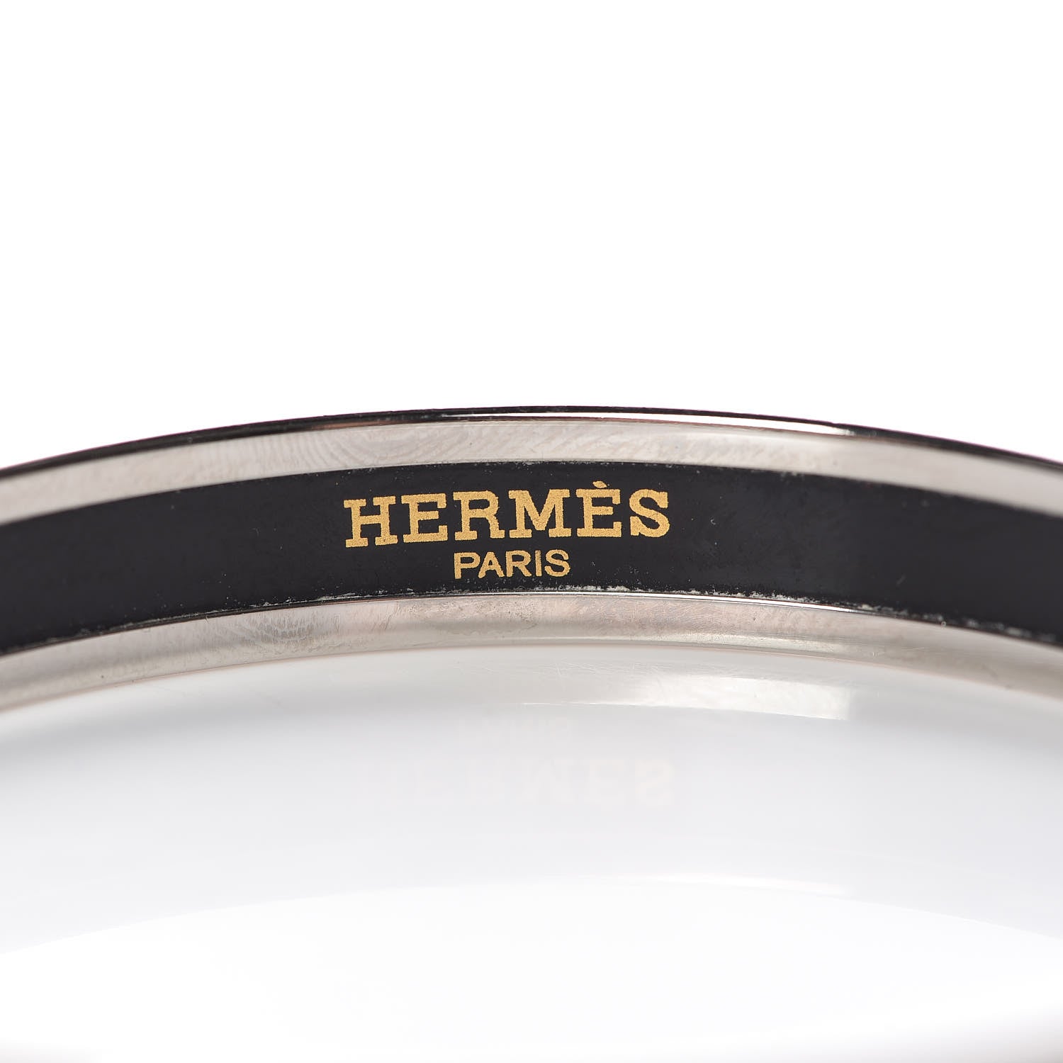 Hermes Enamel Printed Ex Libris Narrow Bracelet 65 5 of 5