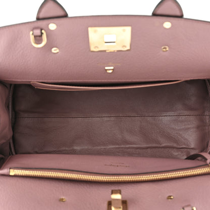 Salvatore Ferragamo Calfskin Large Studio Bag Caraway Seed 5 of 13