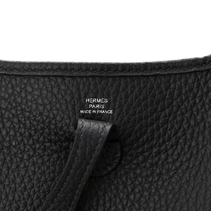 Hermes Taurillon Clemence Zigzag Evelyne TPM Caban Black Bleu Zellige Indigo 6 of 11