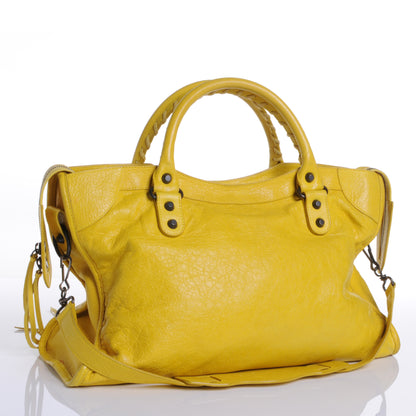 Balenciaga Agneau Classic Hardware City Mimosa Verveine 6 of 10