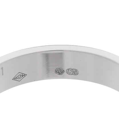 Cartier 18K White Gold 3.5mm LOVE Wedding Band Ring 51 5.75 5 of 5