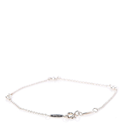 Tiffany Sterling Silver Diamond .09ct Elsa Peretti Diamonds By The Yard Bracelet 3 of 6