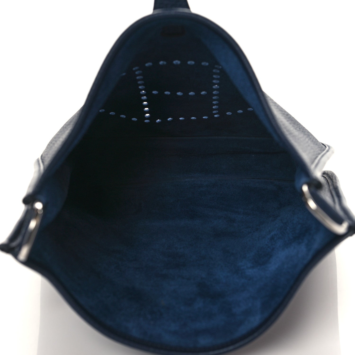 Hermes Taurillon Clemence Amazone Evelyne III PM Bleu Nuit 4 of 9
