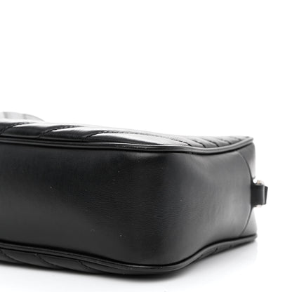 Saint Laurent Calfskin Matelasse Monogram Lou Camera Bag Black 9 of 9