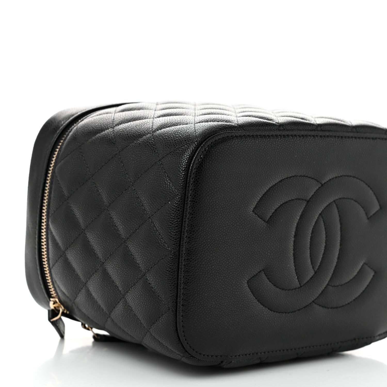 Chanel Caviar Quilted Large Vanity Pouch Black 10 of 11