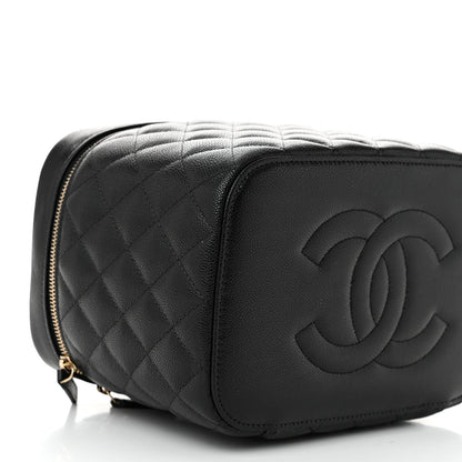 Chanel Caviar Quilted Large Vanity Pouch Black 10 of 11