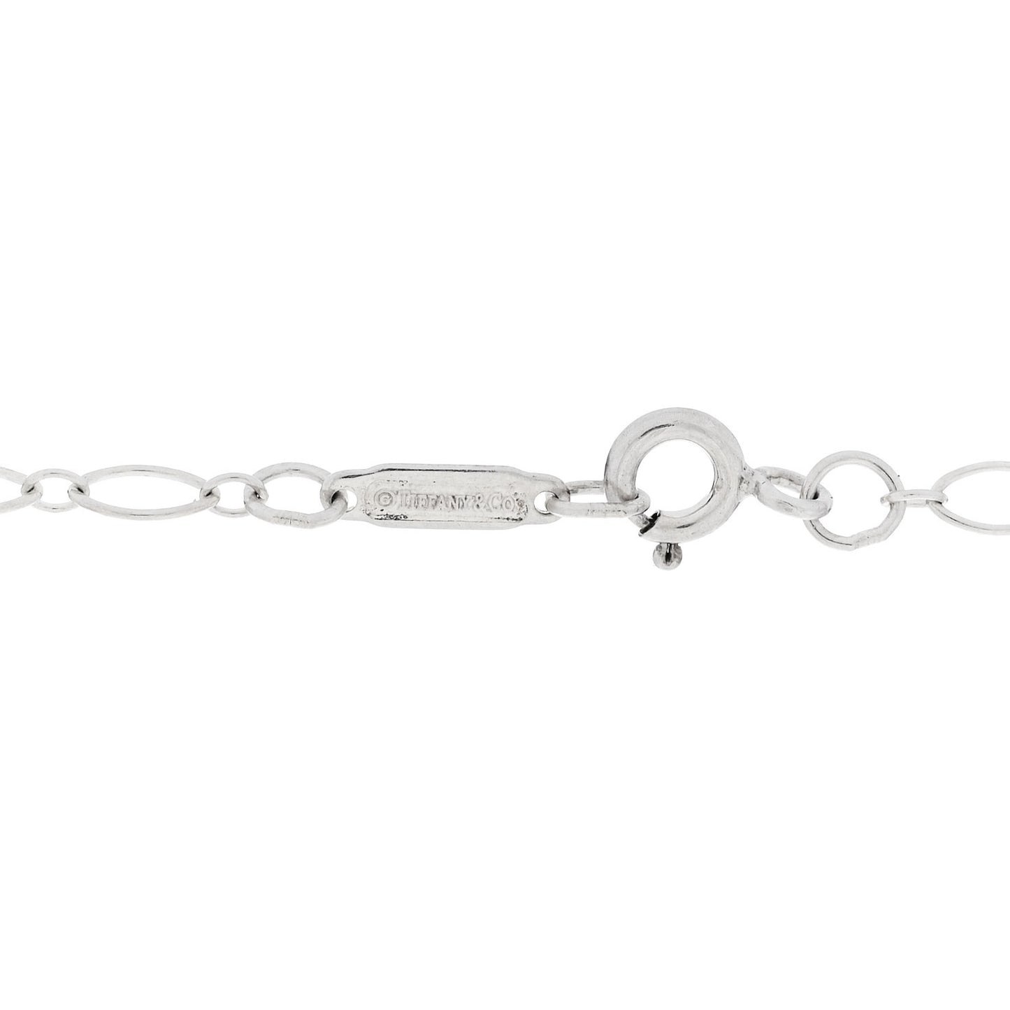 Sterling Silver Enamel Knot Key Pendant Necklace Blue