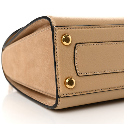 Salvatore Ferragamo Calfskin Suede Small Boxyz Beige 9 of 14