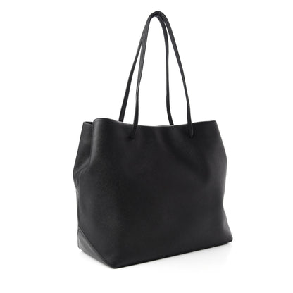 Marc Jacobs Calfskin Embossed Logo East West Shopper Tote Black 3 of 10