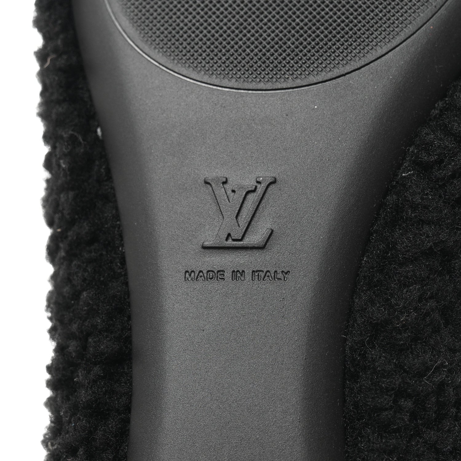 Louis Vuitton Shearling Popi Ballerina Flats 40 Black 8 of 9