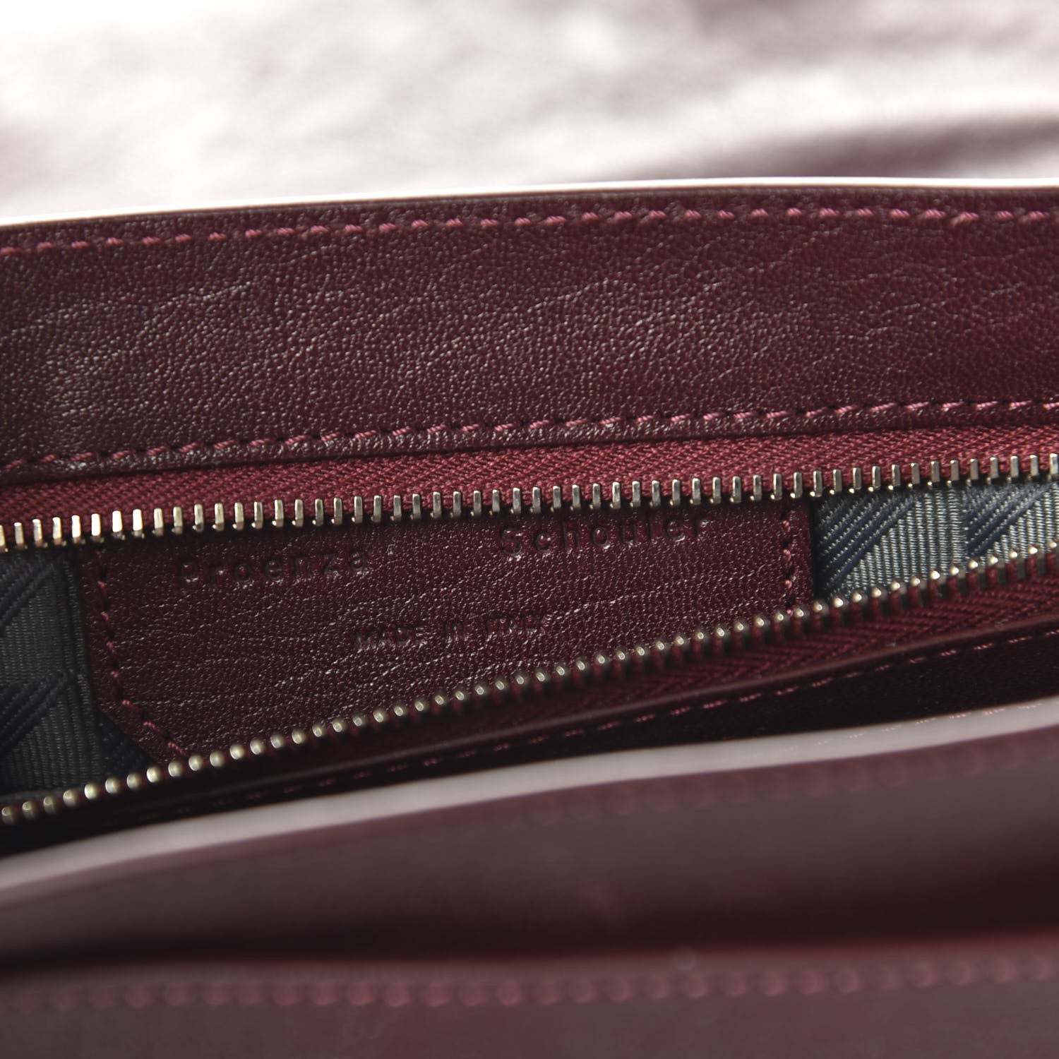 Proenza Schouler Lambskin Tiny PS1 Satchel Oxblood 8 of 9