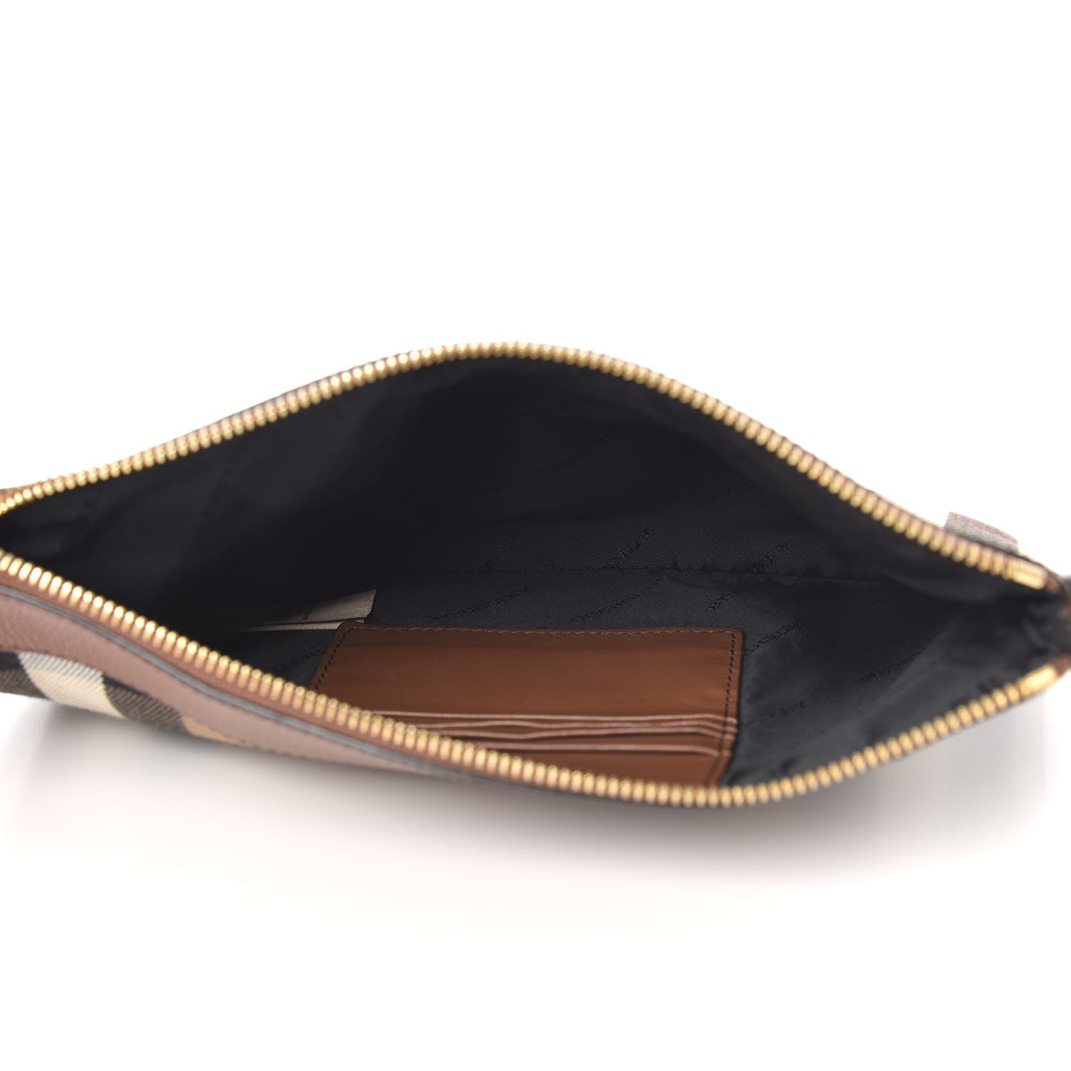 Burberry House Check Derby Peyton Crossbody Clutch Bag Tan 5 of 10