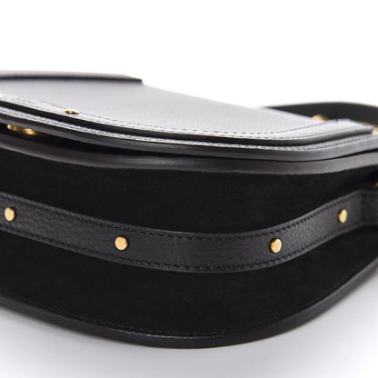 Chloe Calfskin Suede Small Nile Bracelet Bag Black 7 of 9