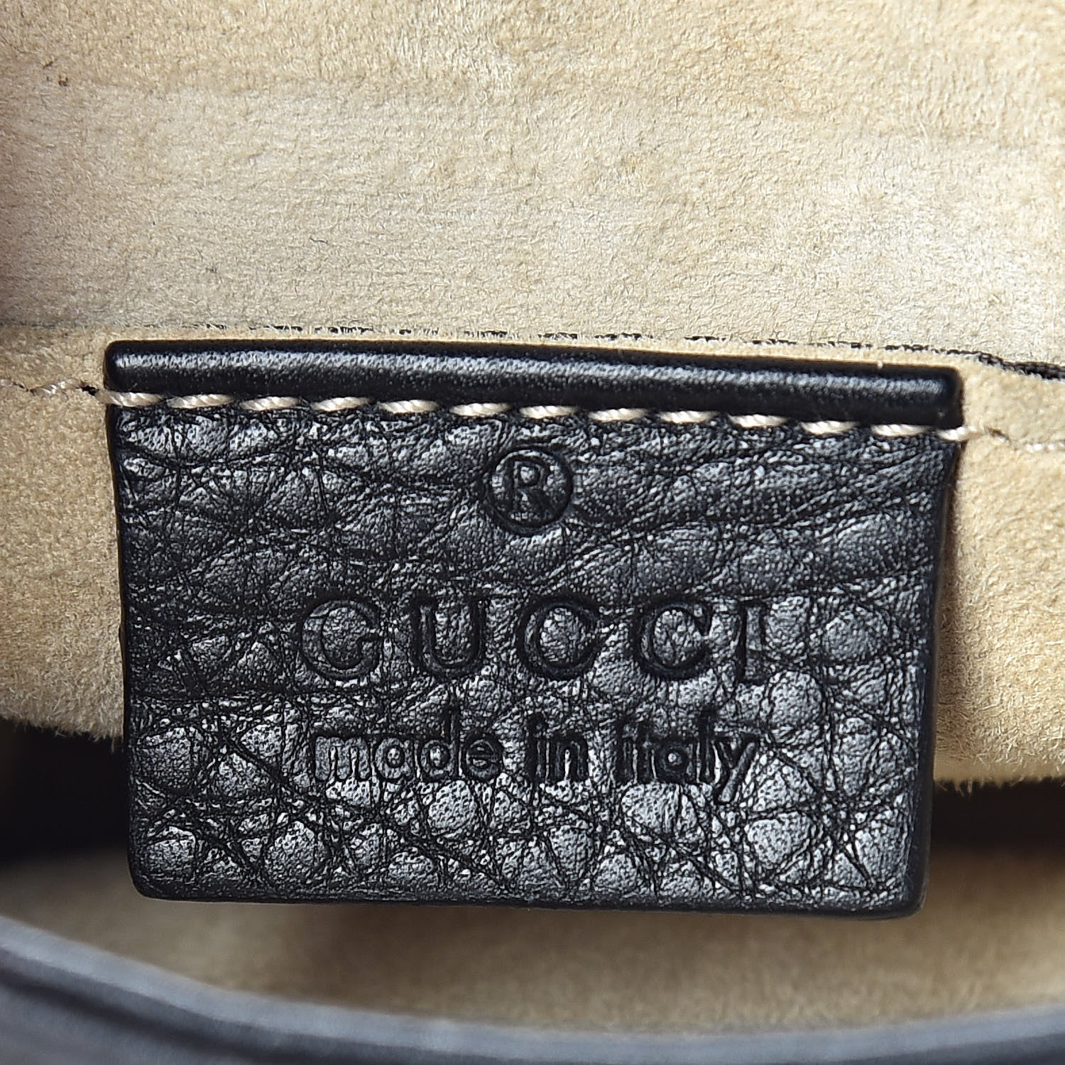 Gucci Pebbled Calfskin Small 1973 Chain Shoulder Bag Black 6 of 16