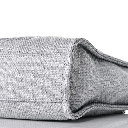 Chanel Woven Straw Raffia Mini Deauville Tote Grey 9 of 9