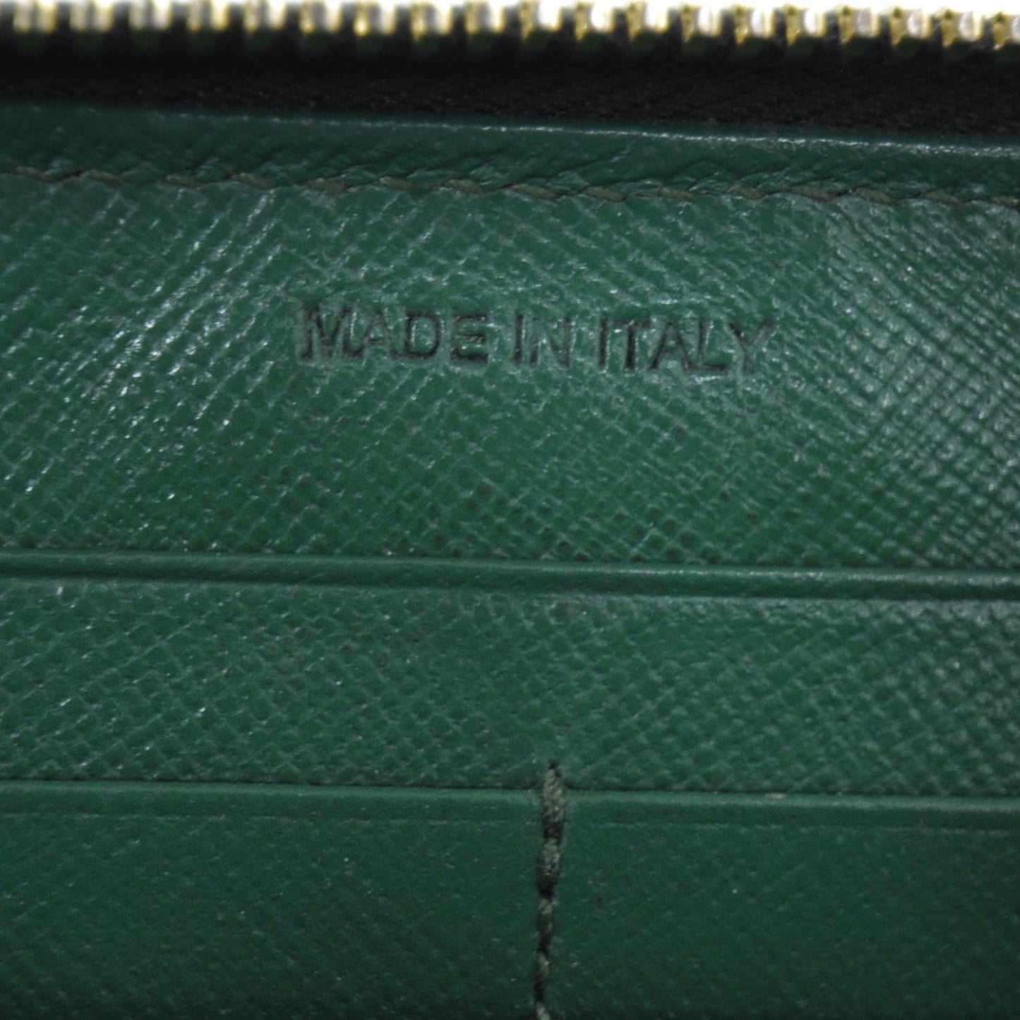 Saffiano Zip Around Wallet Green