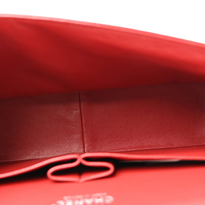Chanel Caviar Quilted Jumbo Double Flap Dark Red 11 of 40