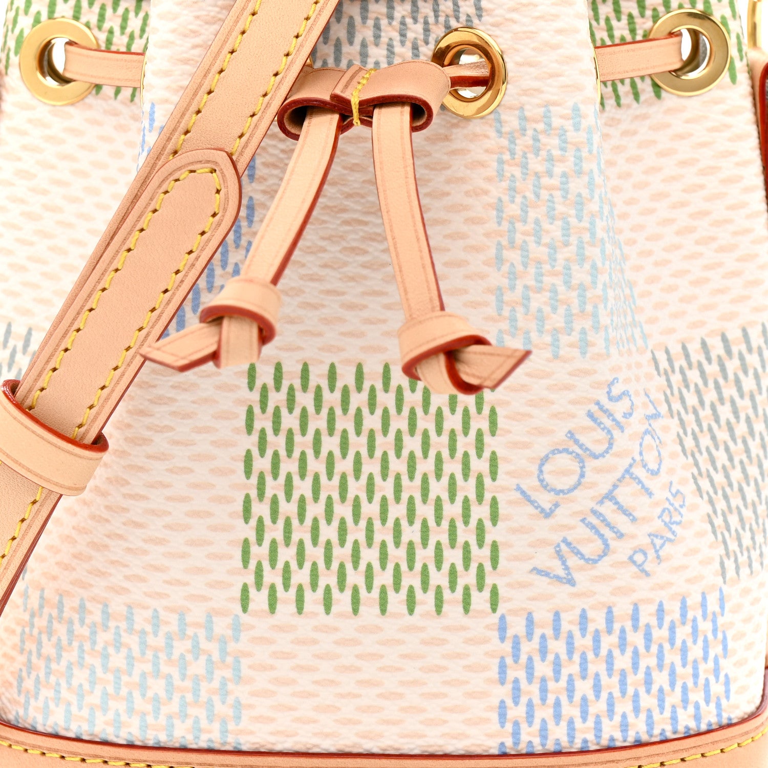 Louis Vuitton Damierlicious Nano Noe Pistachio Green 7 of 9