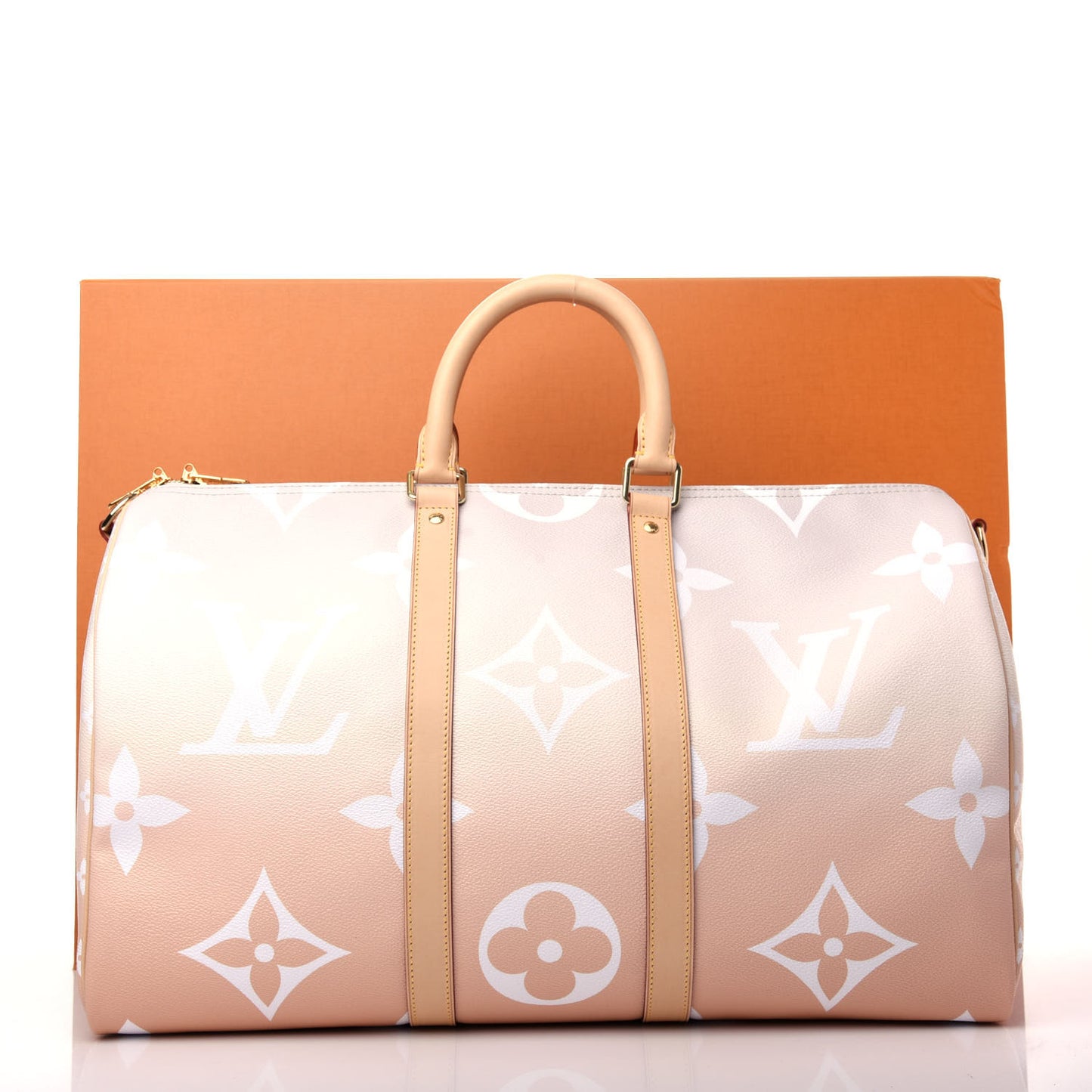Monogram Giant By The Pool Keepall Bandouliere 45 Brume