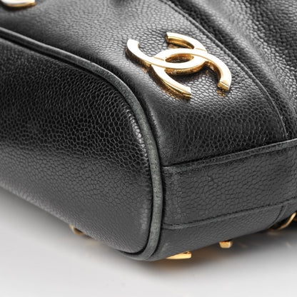 Chanel Caviar CC Backpack Black 9 of 10