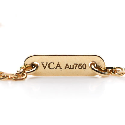 Van Cleef & Arpels 18K Yellow Gold Mother of Pearl Sweet Alhambra Bracelet 4 of 6