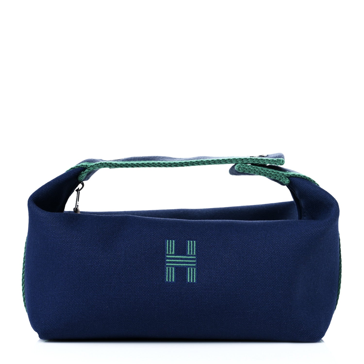 Hermes Canvas Small Bride-A-Brac Pouch Marine 1 of 9