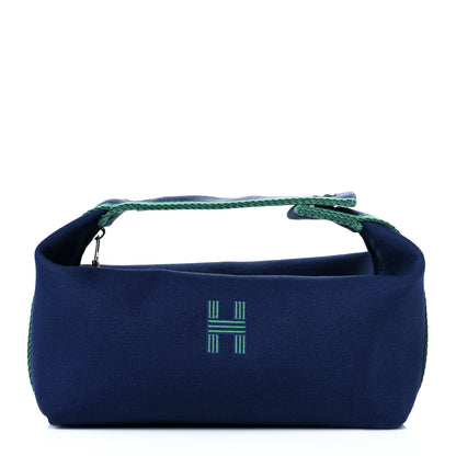 Hermes Canvas Small Bride-A-Brac Pouch Marine 1 of 9