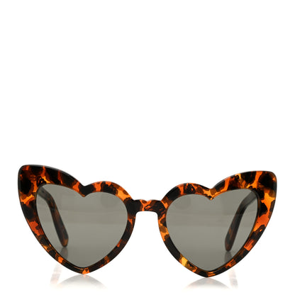 Saint Laurent Acetate Heart Frame Loulou SL181 Sunglasses Tortoise 2 of 6