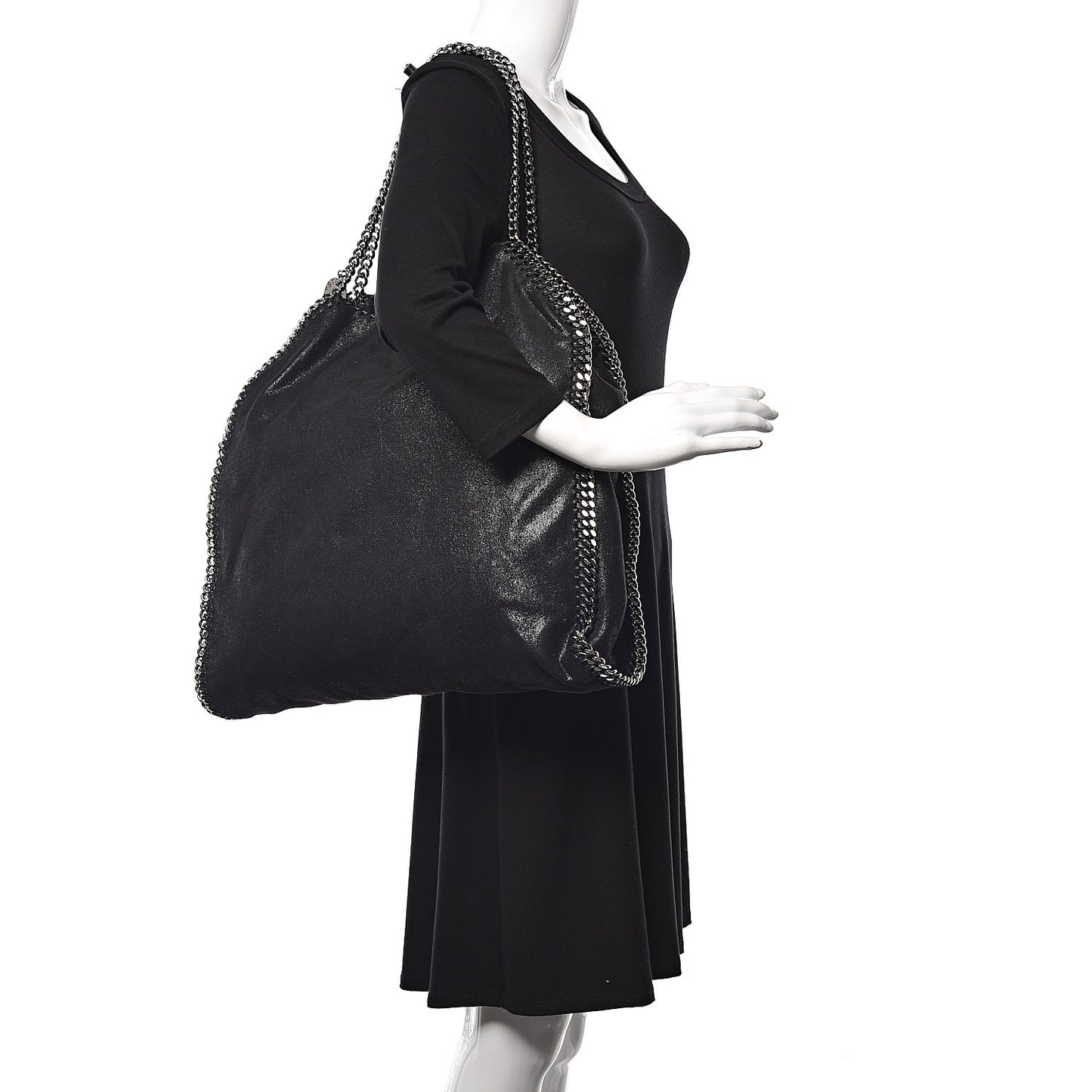 Shaggy Deer Big Falabella Tote Black
