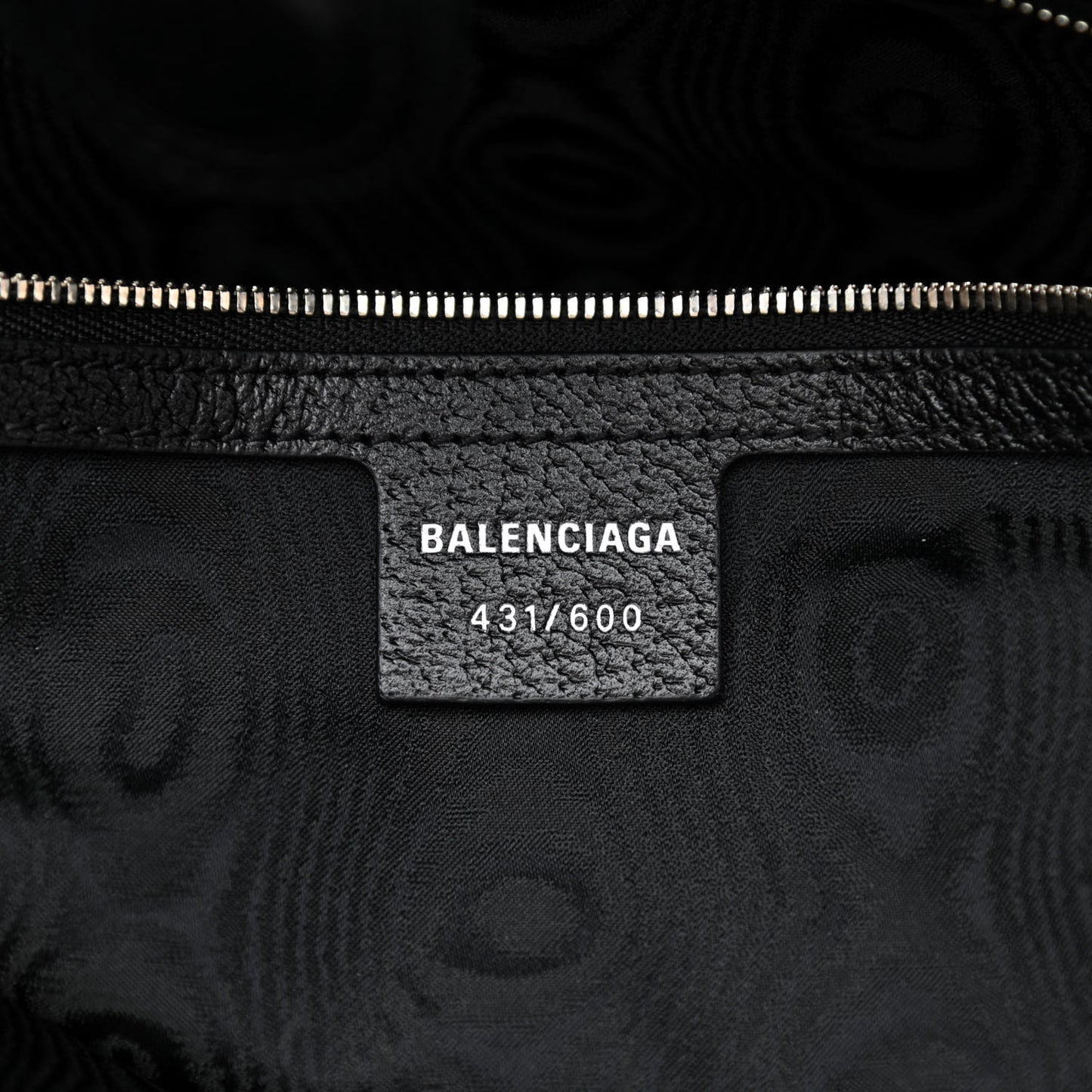 X BALENCIAGA BB Monogram Web Graffiti Medium Ophidia Shopping Tote Black