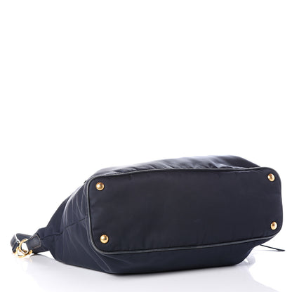 Prada Tessuto Nylon Vitello Daino Tote Baltico 3 of 16