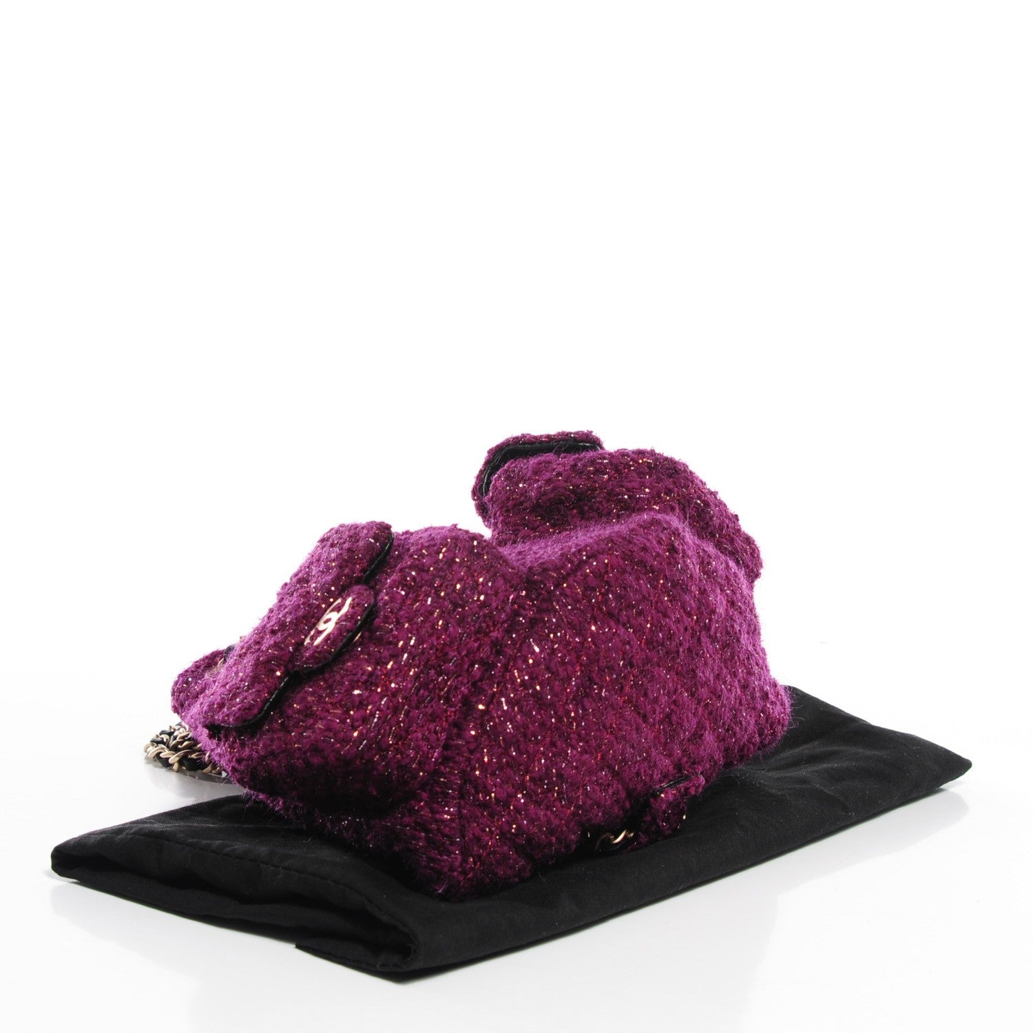 Chanel Tweed Mini Backpack is Back Plum 4 of 8