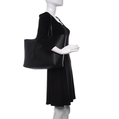 Saint Laurent Calfskin Large Shopping Tote Black 2 of 9