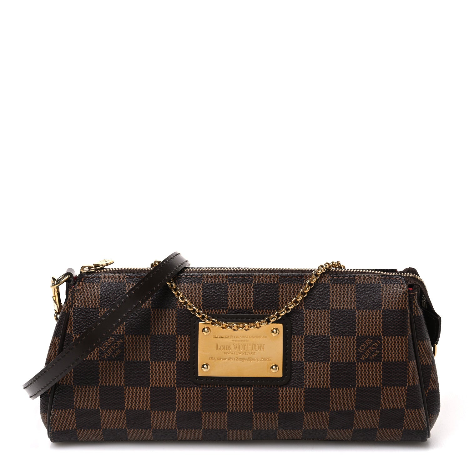 Louis Vuitton Damier Ebene Eva Clutch 1 of 10