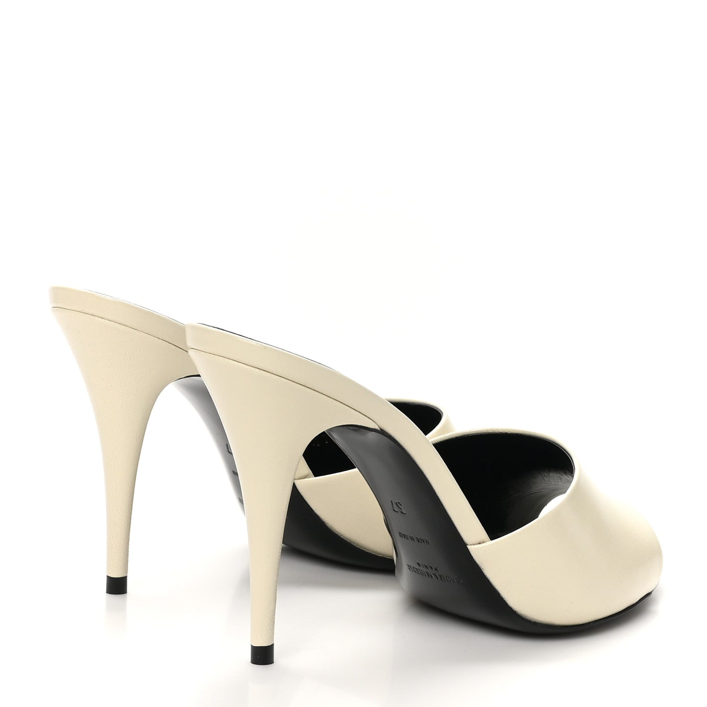 Calfskin New Belfagor 95mm Mules 37 Pearl