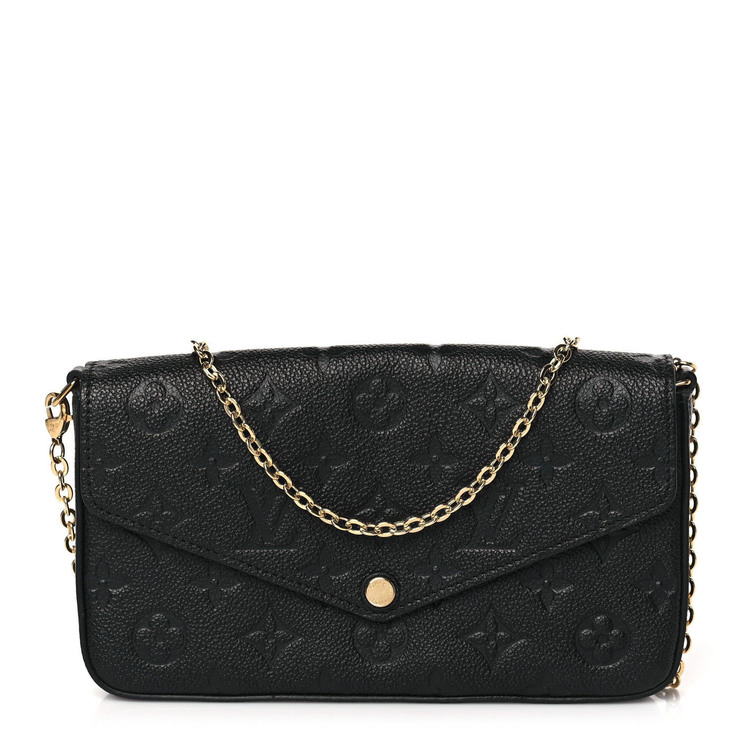 Louis Vuitton Empreinte Pochette Felicie Chain Wallet Black 1 of 9