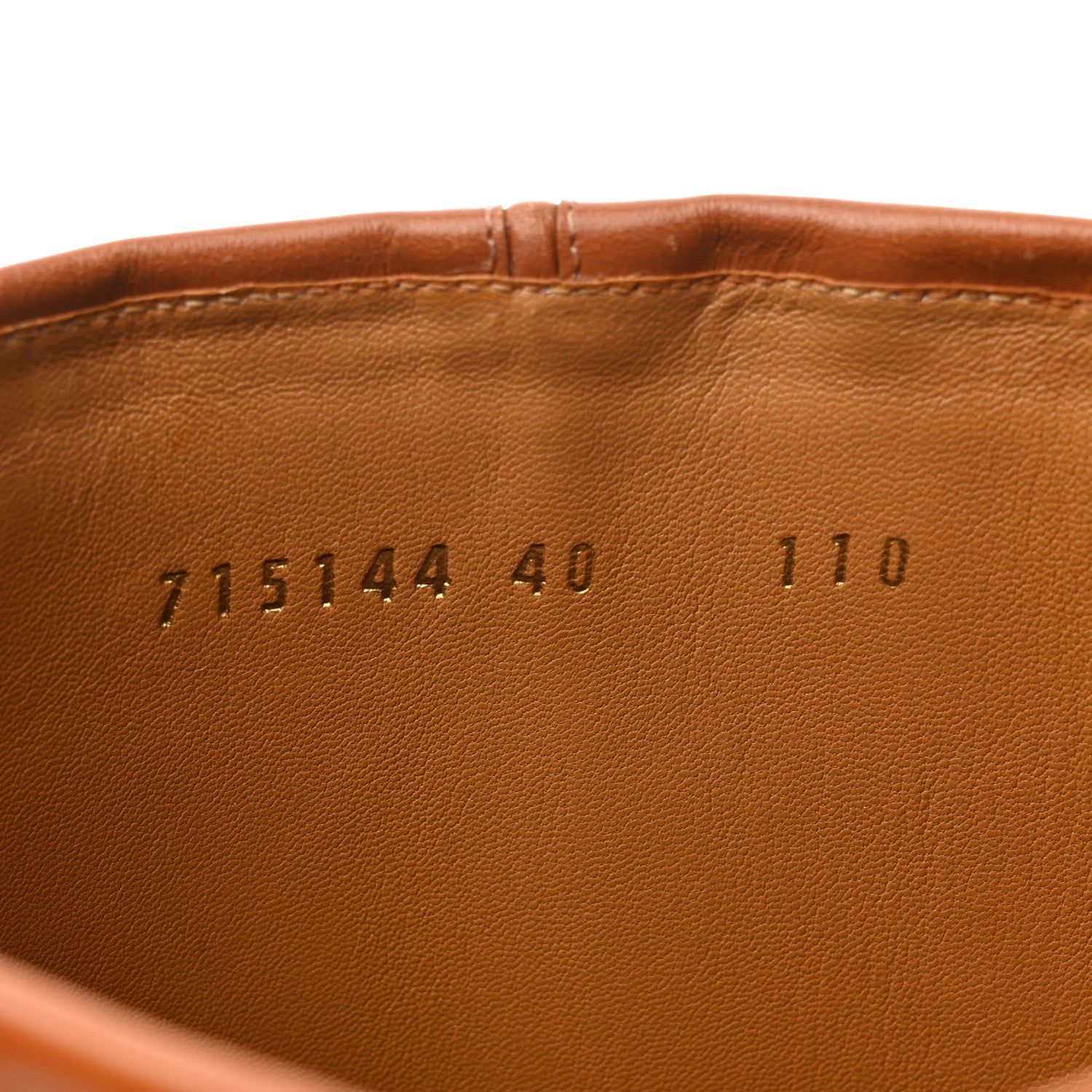 Gucci Calfskin Half Horsebit Tall Boots 40 Cognac 8 of 11