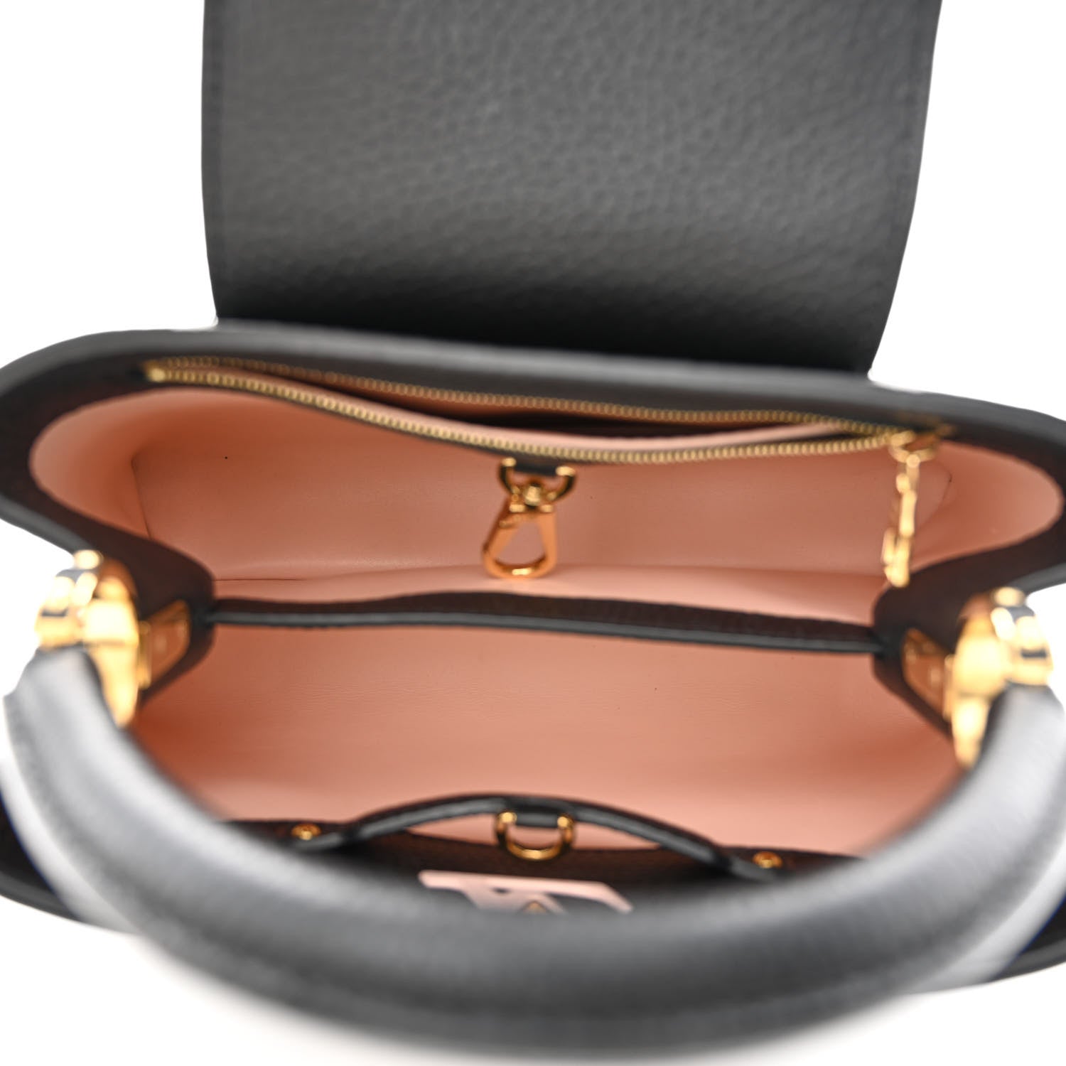 Louis Vuitton Taurillon Enamel Chain Capucines BB Black Multicolor 5 of 9