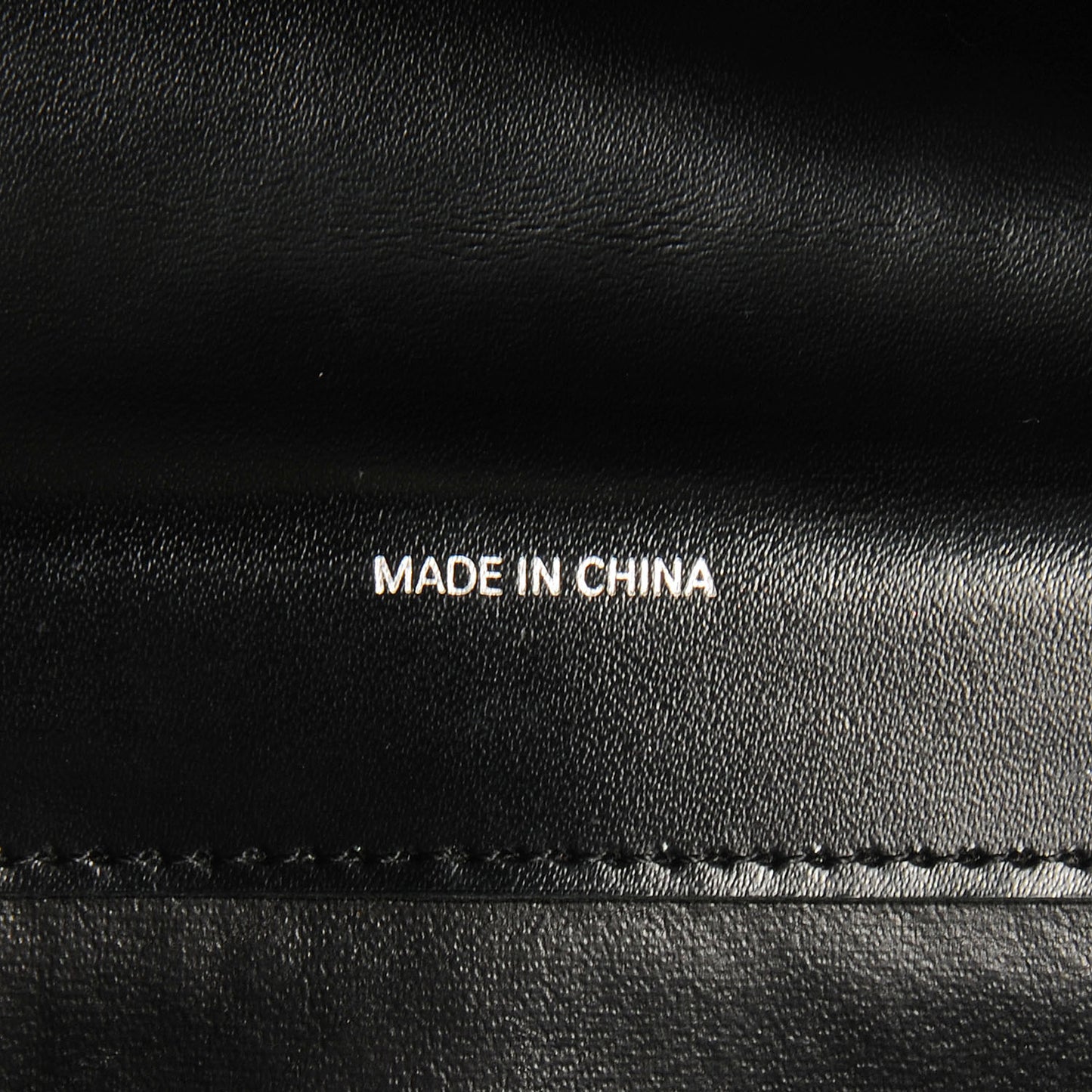 Patent Nova Check Tri-Fold Wallet Black