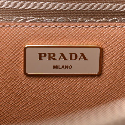 Prada Saffiano Lux Extra Large Galleria Double Zip Tote Caramel 8 of 8