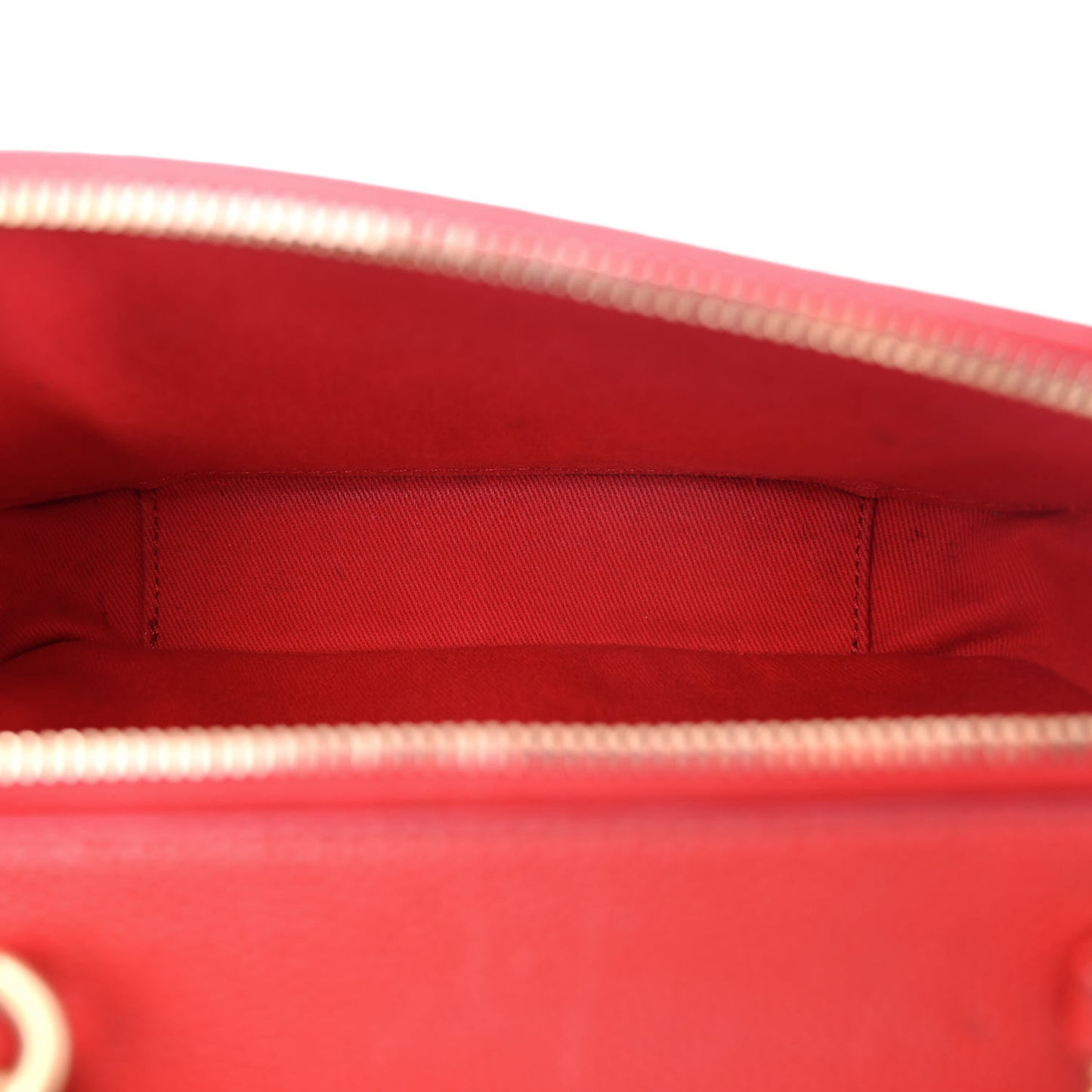 Caviar Quilted Small Camera Case Red