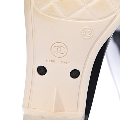 Chanel Rubber Camellia Rain Boots 42 Black 8 of 13